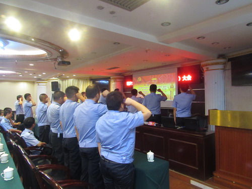 市支队领导赴城步大队开展优秀团队创建推进（宣讲）大会(图4)