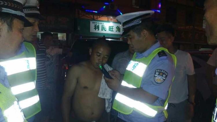 城步大队查获一起无证酒驾的重点违法行为(图1)