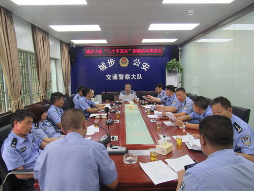 】城步交警大队召开“三个不发生”创建活动暨优秀团队创建工作推进会(图4)