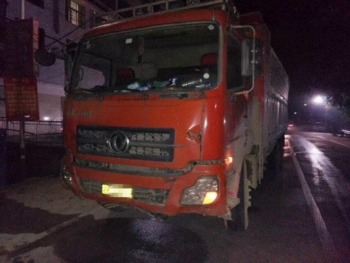 城步大队夜查行动连查多起货车超载且无证驾驶的重点违法行为(图2)