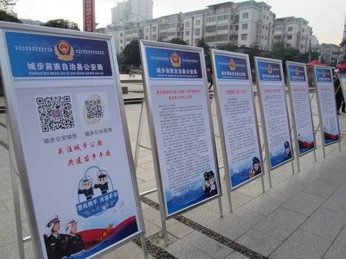 城步多部门联合开展“110宣传日”户外 宣传活动(图5)