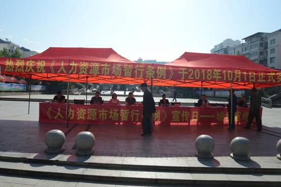 城步苗族自治县开展  《人力资源市场暂行条例》  宣传活动(图1)