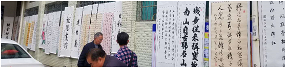 城步西岩镇举办老年协会书画展(图1)