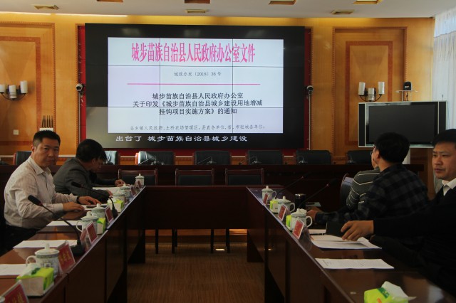 省自然资源厅、中国致公党、湖南省委等单位联合调研组至城步对增减挂钩工作进调研(图1)