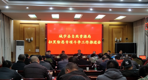 城步自然资源局推进扫黑除恶专项斗争(图1)