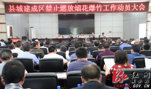城步召开县城建成区禁炮工作动员大会(图1)