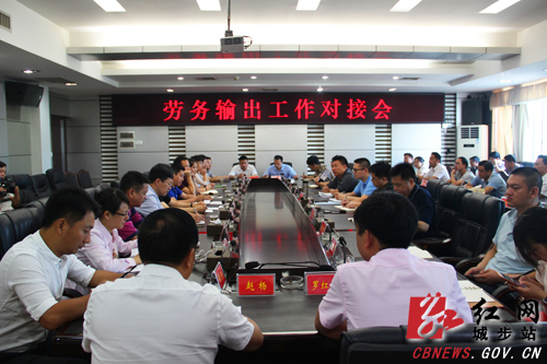 湖南省商务厅在城步进行劳务输出对接工作(图1)