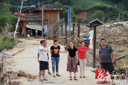晏丽君督导城步星级旅游点和定点扶贫村灾后重建工作(图3)