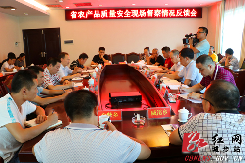 省督察组来城步督查农产品质量安全工作(图1)