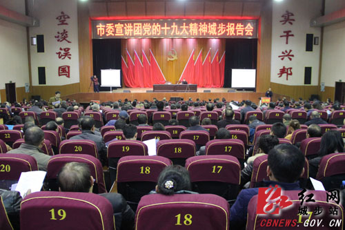 市委宣讲团深入城步宣讲党的十九大精神(图1)