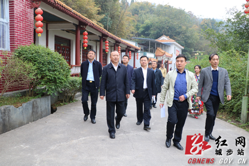 罗建南调研白云洞公园景区项目选址工作(图1)