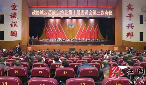 政协城步苗族自治县第十届委员会第三次会议开幕(图1)