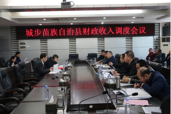 杨博理专题调度全县财政收入工作(图1)