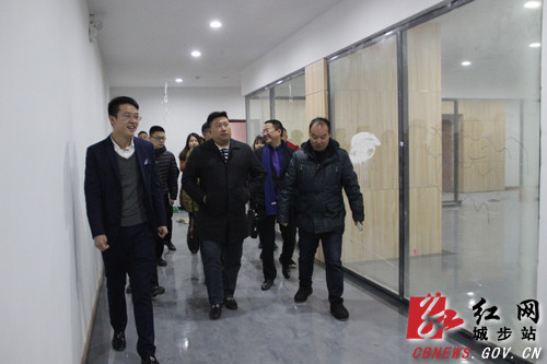 方凯督查指导城步电子商务公共服务中心建设(图1)