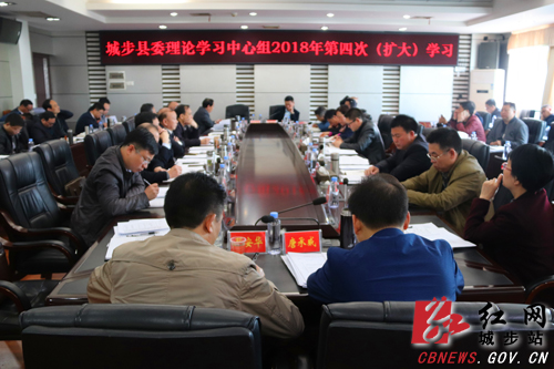 城步委理论学习中心组举行第四次(扩大)学习(图1)