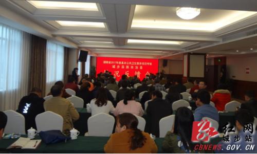省考核组考核城步基本公共卫生服务项目开展情况(图1)