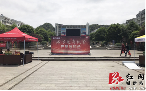 城步电商扶贫产品展销会儒林广场火热开展(图1)