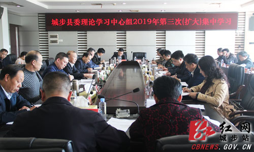 城步委理论学习中心组开展2019年第三次（扩大）集中学习(图1)