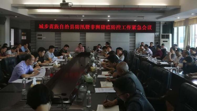 城步再部署非洲猪瘟防控工作(图1)