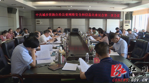 罗建南主持召开城步委网络安全和信息化委员会第一次会议(图1)
