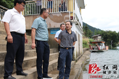 杨博理带队巡河并调研兰芭公路建设(图1)