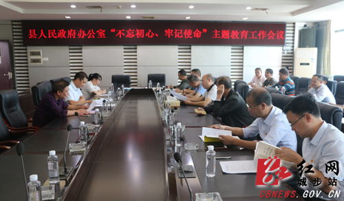 城步政府办全面推进“不忘初心、牢记使命”主题教育(图1)
