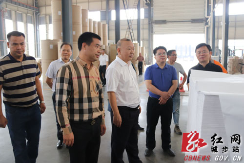 罗建南调研工业集中区企业发展情况(图1)