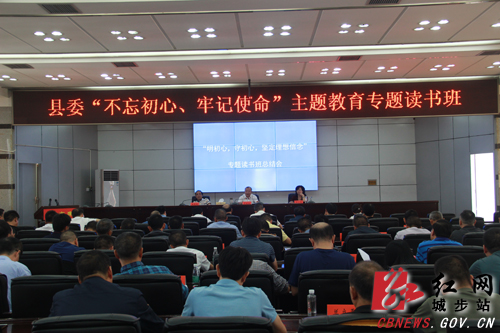 城步举行“不忘初心、牢记使命”主题读书班总结会(图1)