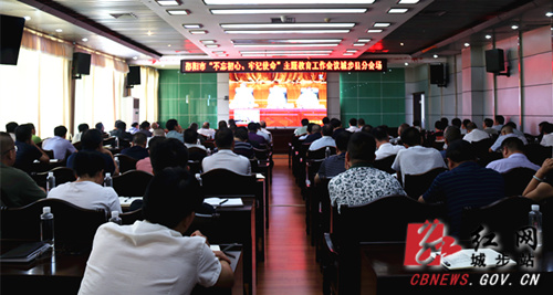 城步参加邵阳市“不忘初心、牢记使命”主题教育工作视频会议(图1)