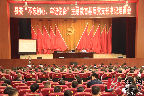 城步对基层党支部书记进行“不忘初心、牢记使命”主题教育培训(图1)