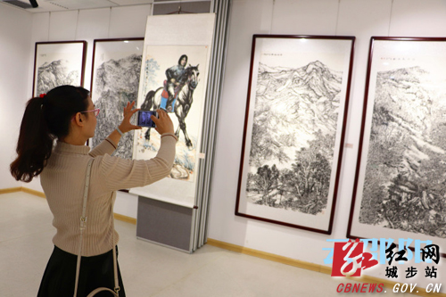 城步美术书法摄影作品亮相邵阳市美术节(图3)