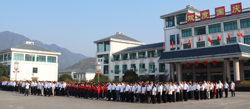 城步举行升国旗仪式庆祝新中国成立70周年(图3)