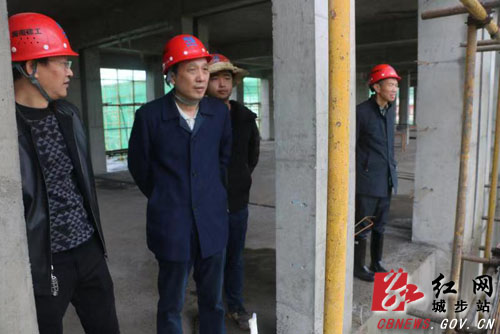 杨博理调度重点项目建设并开展巡河(图1)