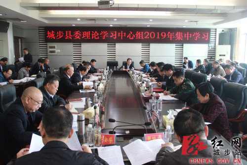城步委集中学习党的十九届四中全会精神(图2)