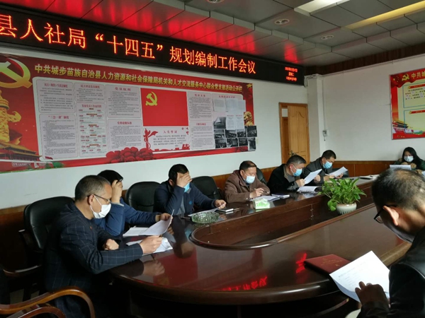 城步人社局分块负责推进“十四五”规划编制(图1)