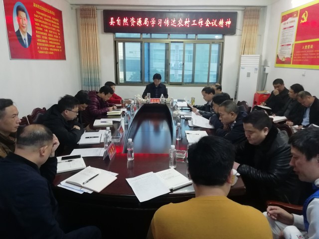 城步自然资源局召开会议传达学习贯彻中央农村工作会议精神(图1)