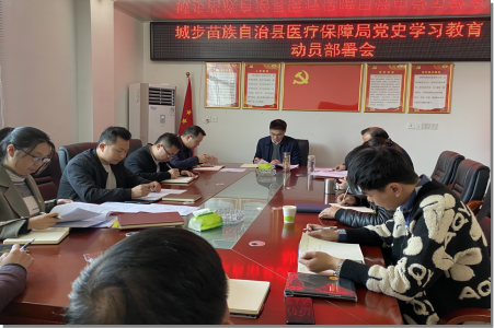 城步苗族自治县医疗保障局召开党史学习教育动员部署会(图1)