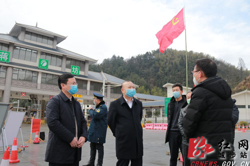 罗建南暗访督查城步基层抗疫防控工作(图1)