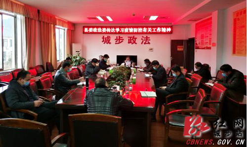 城步委政法委传达贯彻疫情防控工作要求(图1)
