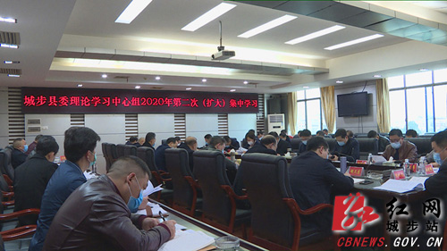 城步委理论学习中心组举行2020年第二次（扩大）集中学习(图1)