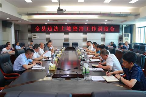 罗建南主持召开全县违法土地整治工作调度会(图2)