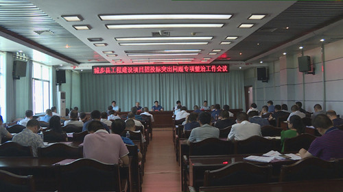 城步召开工程建设项目招投标突出问题整治工作会议(图1)