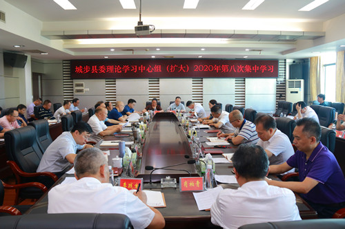 城步委理论学习中心组举行2020年第八次（扩大）集中学习(图2)