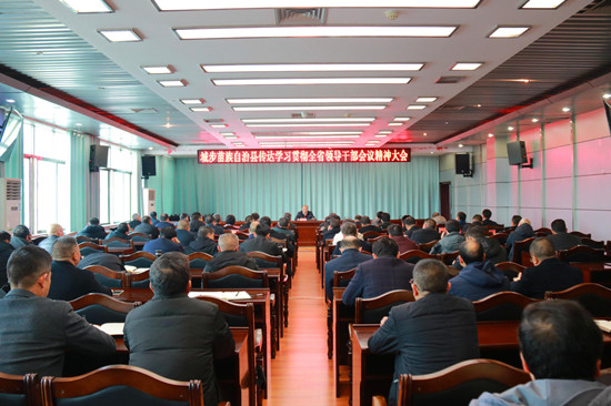 城步组织传达学习贯彻全省领导干部会议精神(图2)