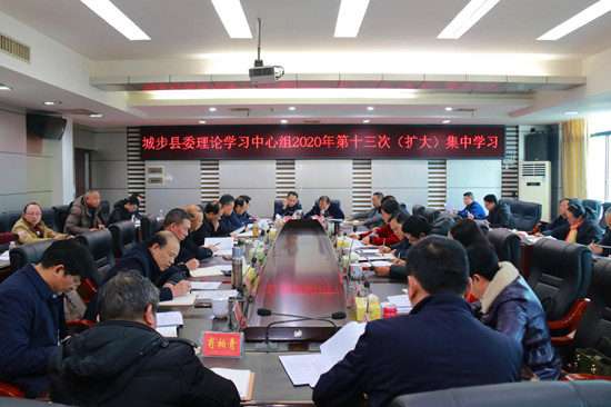 城步委理论学习中心组举行2020年第十三次（扩大）集中学习(图2)
