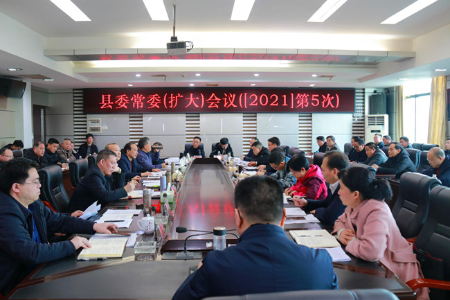 罗建南主持召开2021年第5次县委常委（扩大）会议(图2)