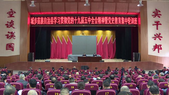 城步学习贯彻党的十九届五中全会精神暨党史教育集中轮训班第一期结业(图1)