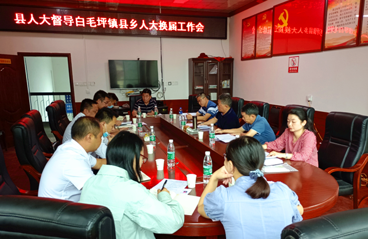 钟胤进到白毛坪镇督导县乡人大换届选举工作(图1)