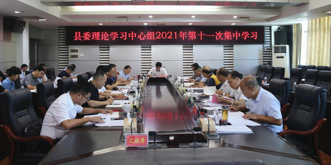 城步委理论学习中心组举行2021年第十一次集中学习(图1)