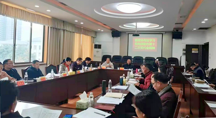 城步政协传达学习贯彻市第十二次党代会精神(图1)